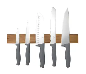 BERLINGERHAUS Aspen Collection / Sada nožov / 6 ks / magnetický držiak z agátového dreva