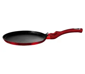 BERLINGERHAUS Burgundy Metallic Line 28 cm / Panvica na palacinky / Mramorový povrch