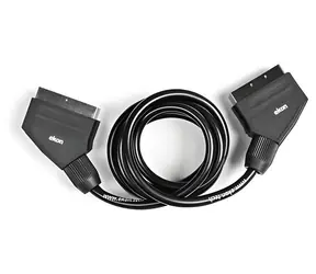 Ekon Kábel SCART 21 pin 1,5 m čierny / Video kábel / Prepojovací