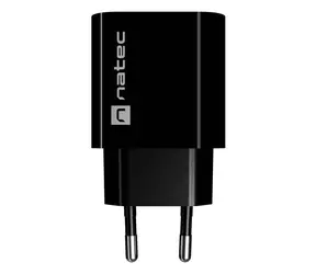 Natec Ribera čierna / Nabíjačka / 1x USB-C / 20W / PD 3.0