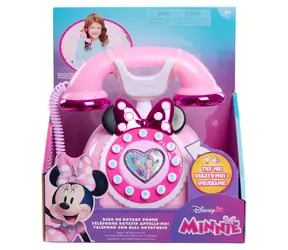 JUST PLAY Telefón Disney Junior Minnie Mouse Ring Me / So zvukmi a svetlami / plast / od 3 rokov