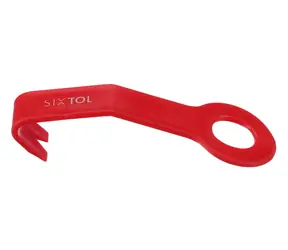 SIXTOL MECHANIC TRIM ONE 2 červená / Demontážna páka s okom / Plast / 165 mm