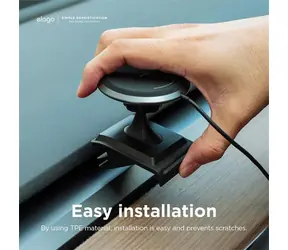 Elago TESLA Magnetic Aluminum Car Mount čierna / Držiak do auta / Pre TESLA Model 3 a Y / Magnetický / Hliníkový