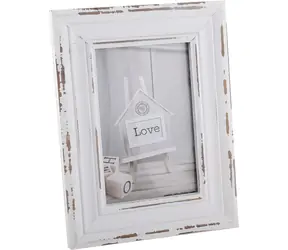 Zep Rivoli biela / Rámček / 10×15 cm / drevo