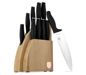 BERLINGERHAUS Sada nožov Black Rose Collection / bambusový stojan BAMBOO / 10 ks