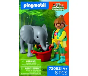 Playmobil 72092 Sloník a ošetrovateľka / Stavebnica