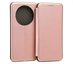Beline Book Magnetic ružové zlato / Puzdro typu kniha / pre Honor Magic5 Pro / TPU, umelá koža