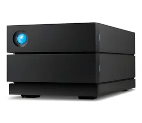 LaCie 2big RAID 8TB čierna / Externý HDD 3.5" / 2x 4TB / USB-C 3.2 / RAID 0/1/JBOD / Čítačka kariet SD/SDHC/SDXC/CF