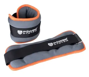 Power System Ankle Weight Ergo šedo-oranžová / Záťaž na členky / 1 pár / 2 kg
