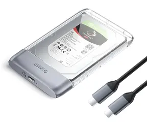 Orico TX25C3 transparentný / Box pre HDD/SSD / 2,5" / USB-C / 5 Gbps