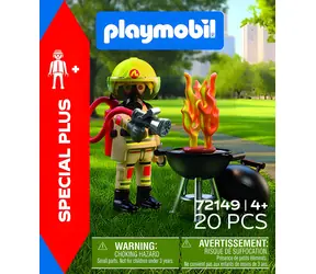 Playmobil Figúrka Hasiči 72149 Hasič pri grile / Special PLUS