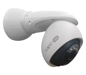 OEM Držiak pre TP-LINK Tapo C560W/TC46 biely / Držiak pre kamery / na stenu / PETG / krytka káblov