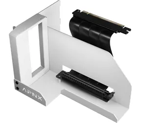 APNX Vertikálny stojan pre grafickú kartu biela / Držiak GPU / Pre PC skriňa