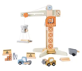 2KIDS TOYS Drevený žeriav s príslušenstvom / Žeriav / od 3 rokov