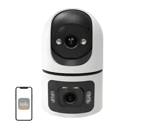 MOES WCM-Q09 / IP kamera / 8MP duálny objektív / Wi-Fi 6 / PTZ 300 ° / 60 ° / Nočné videnie