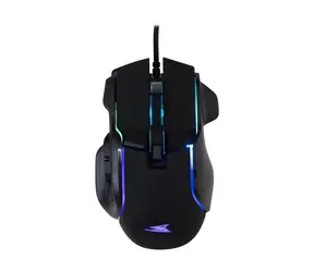 Baracuda PIRANHA čierna / Herná myš / Optický / 7D / 7200 dpi / RGB / 1.5 m / USB