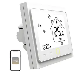 MOES BHT-002 biela / Termostat / Wi-Fi / elektrické podlahové kúrenie / LCD displej