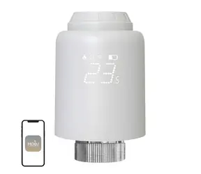 MOES ZTRV-PJ-601-MS biela / Termostatická hlavica / ZigBee / LED displej