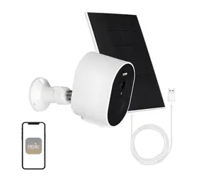 MOES WCM-S24-S / Vonkajšia IP kamera / 4MP / Wi-Fi / solárny panel / IR / IP65