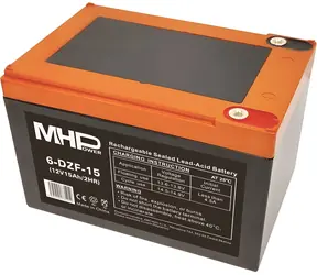 Carspa MHPower 6-DZF-15 / Gélový akumulátor / VRLA GÉL / 12V/15Ah / Deep Cycle / Terminál D1-M5