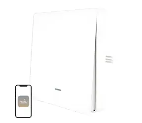 MOES ZS-B-EU1 biela / Šikovný vypínač / 1 kanál / ZigBee 3.0 / Bez nulového vodiča