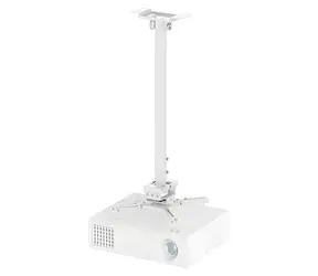 Neomounts CL25-550WH1 biela / Stropný držiak pre projektor / 74,5-114,5 cm / do 35 kg / 360° otočenie