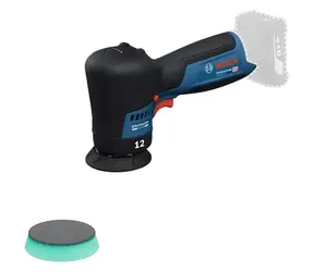 BOSCH GPX 12V-77 Professional modrá/čierna / Aku excentrická leštička / 12V / 77 mm / bez aku a nabíjačky