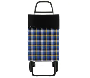 Rolser Jean Scottish 2 čierna / Nákupná taška na kolieskach / 2 kolieska / 43 l / nosnosť 50 kg / 1,12 kg
