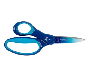 Fiskars 1067854 ombré modrá / Nožnice / Školské / Pre ľavákov / SoftGrip rukoväť / 15 cm