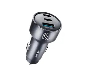 Joyroom JR-CCN19 tmavo šedá / Nabíjačka do auta / 65W / 3 v 1