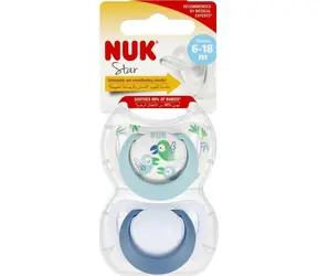 NUK USP STAR / Cumlík / 2 ks / 6-18 mesiacov