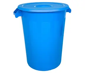 Denox Industrial modrá / Odpadkový kôš / 100 l / s vekom / PP plast