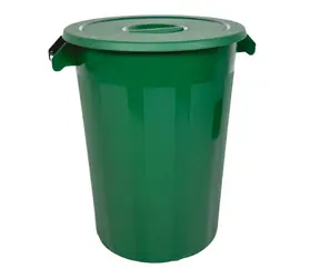 Denox Industrial zelená / Odpadkový kôš / 100 l / s vekom / PP plast