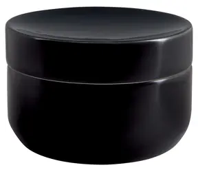 Spirella JAR čierna / Organizér na kozmetiku / Keramika / 11,3 x 2,4 cm