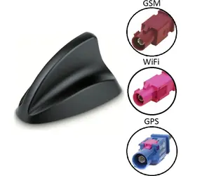 Calearo Shark2 čierna / Anténa / GSM, UMTS, LTE, WiFi, GNSS / FAKRA
