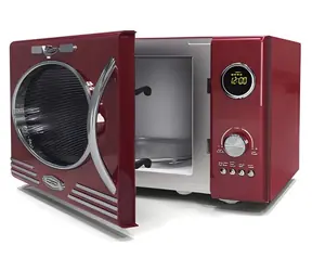 Melissa Mikrovlnná rúra s grilom metalická červená / 800 W / 23 l / 12 programov / 5 úrovní výkonu / 60min časovač