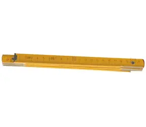 Top Tools 26C012 / Skladací meter / drevený / okovaný / 2 m