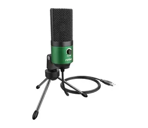 FIFINE K669BG zelená / stolný mikrofón / kondenzátorový / trojnožka / USB