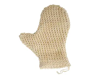 MSV SISAL exfoliačná sisalová rukavice prírodná / Exfoliačná rukavice / 16 x 21 cm