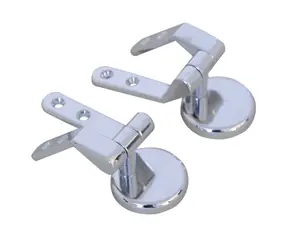 MSV Náhradné pánty pre WC doštičku pozinkované / Pánty / Zinok / 80x40x30 mm