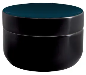 SPIRELLA JAR organizér na kozmetiku čierno-petrolejový / keramika / 11,3 x 2,4 cm