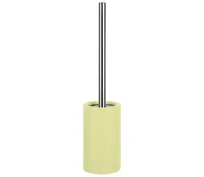 Spirella TUBE WC kefa so žltou keramickou nádobou / nerezová rukoväť / PP hlavica O 72 mm