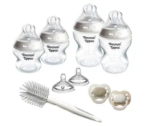 Tommee Tippee Natural Štart ANTI-COLIC biela / Novorodenecký set dojčenských fľaštičiek / 150 ml + 260 ml / 0m+