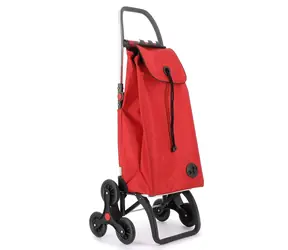 Rolser I-Max MF 6 Logic červená / Nákupná taška s kolieskami do schodov / 6 koliesok / 43 l / do 50 kg