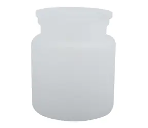 Spirella Yoko dóza na odličovacie tampóny biela / sklo / 0,6 l