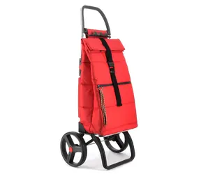 Rolser Big Polar 2 Logic RSG červená / Nákupná taška na veľkých kolieskach / 44 l / nosnosť 40 kg / výška 108 cm