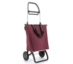 Rolser Mini Bag MF 2 Logic bordová / Nákupná taška na kolieskach / skladacia / 2 kolieska / objem 21 l