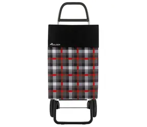Rolser Jean Scottish 2 šedá / Nákupná taška na kolieskach / 2 kolieska / 43 l / nosnosť 50 kg / 1,12 kg