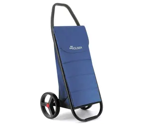 Rolser Taška na kolieskach Com Tweed Polar Black Tube modrá / 50 l / hliníkový rám / veľké kolieska