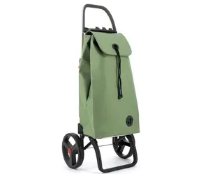 Rolser I-Max Tweed 2 Logic RSG zelená / Nákupná taška / na veľkých kolieskach / textil Tweed
